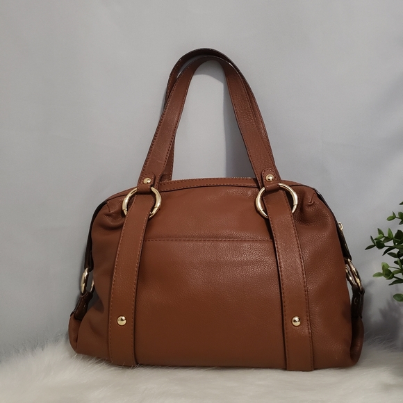 Michael Kors Brown Leather Satchel Bag - Picture 3 of 8